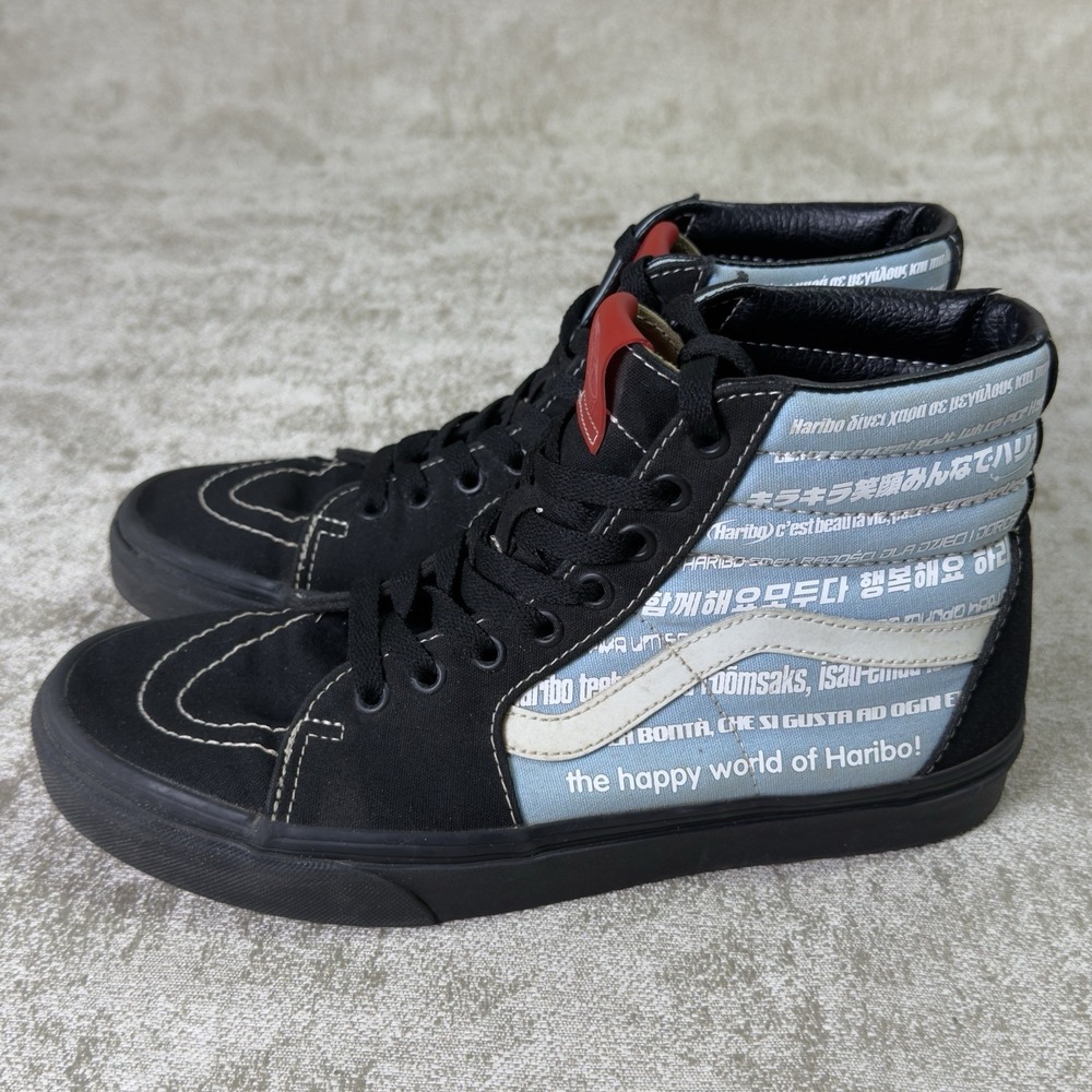 Size 7.5 - VANS Haribo x Sk8- High Catchphrase Print /Used Great Condition